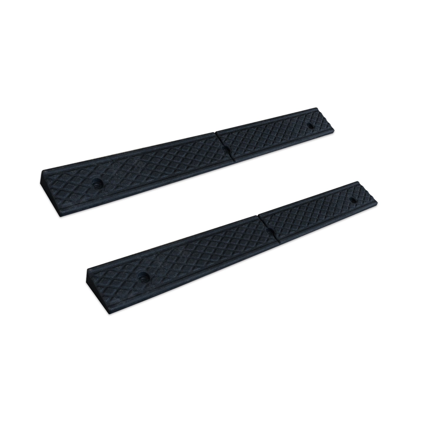 2-Pack Rubber Curb Ramps 7000lb - 1.2-4" Driveway & Sidewalk