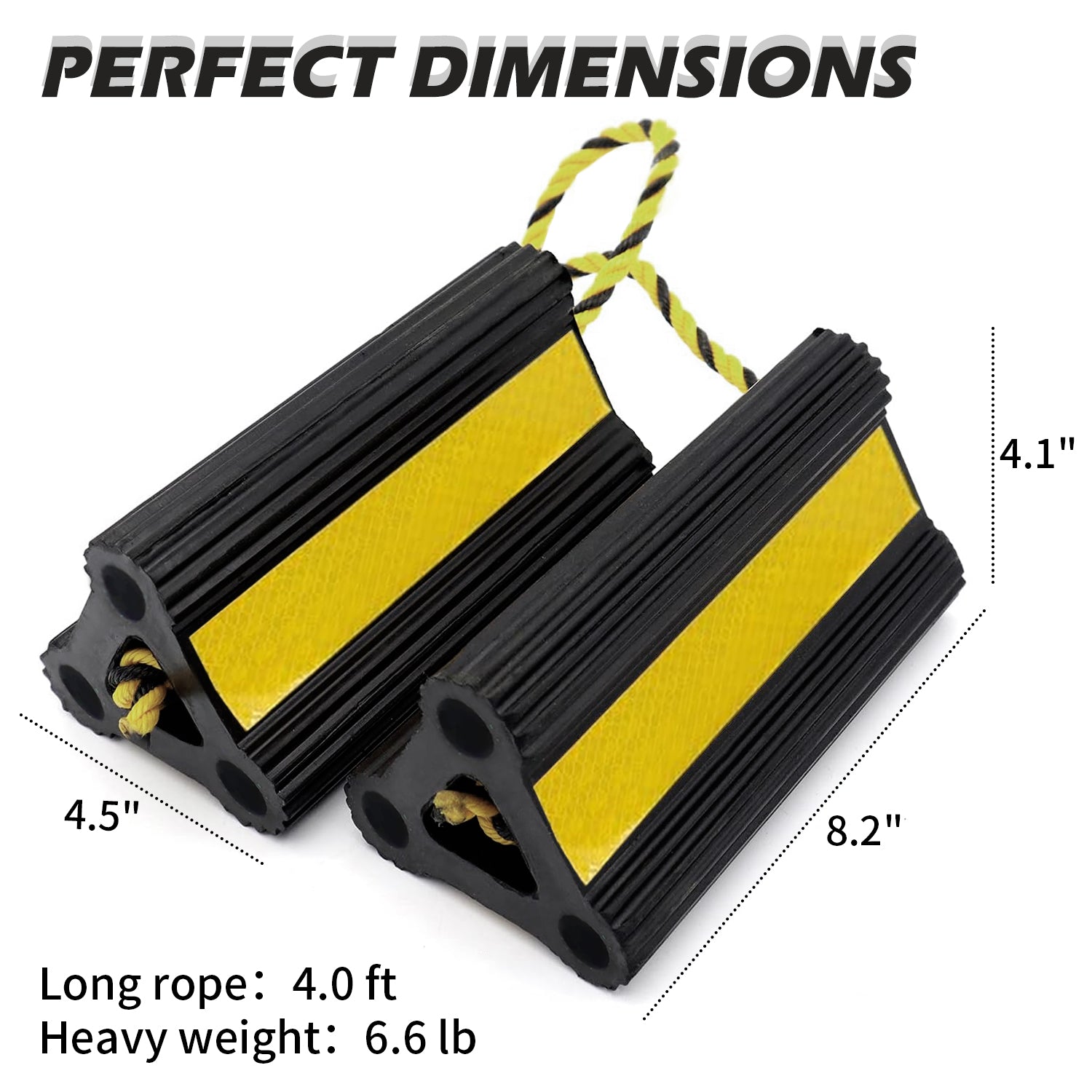Wheel chock size