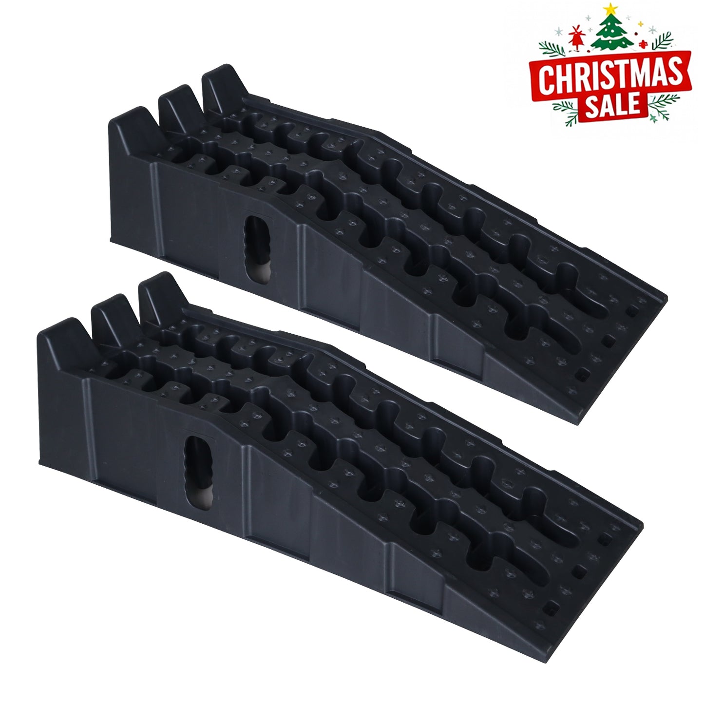 6.7" High Lift, Anti-Slip and Portable Car Ramps - Your Go-To for Garage Oil Changes and Vehicle Lift Needs