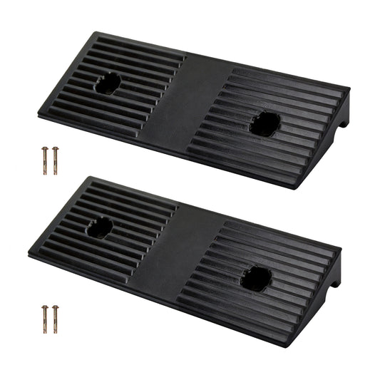 2-Pack Portable Rubber Curb Ramp,1-5 Inch Anti-Slip Threshold Ramp