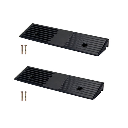 2-Pack Portable Rubber Curb Ramp,1-5 Inch Anti-Slip Threshold Ramp