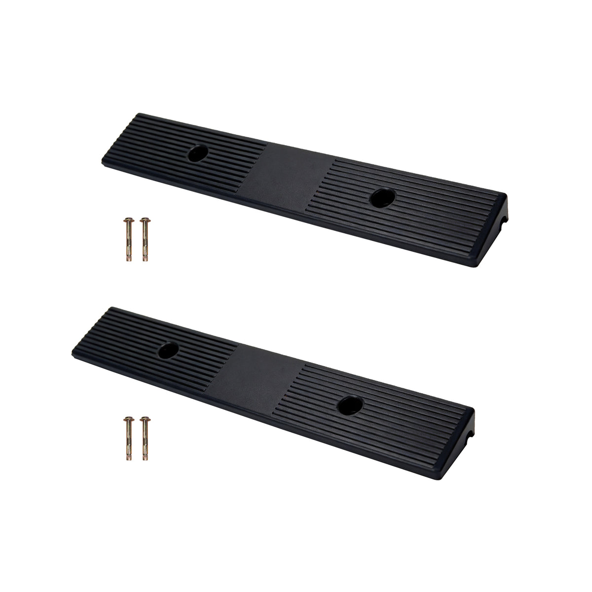 2-Pack Portable Rubber Curb Ramp,1-5 Inch Anti-Slip Threshold Ramp