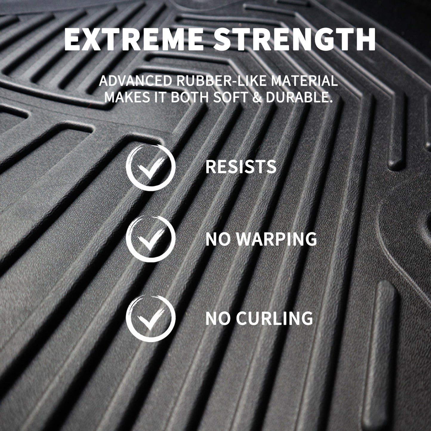 Tesla Model 3 Floor Mats (2017-2019) – Custom Fit All-Weather Waterproof TPE Front & Rear Floor Liners