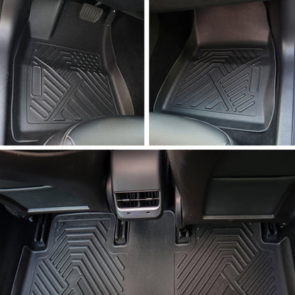 Tesla Model 3 Floor Mats (2017-2019) – Custom Fit All-Weather Waterproof TPE Front & Rear Floor Liners