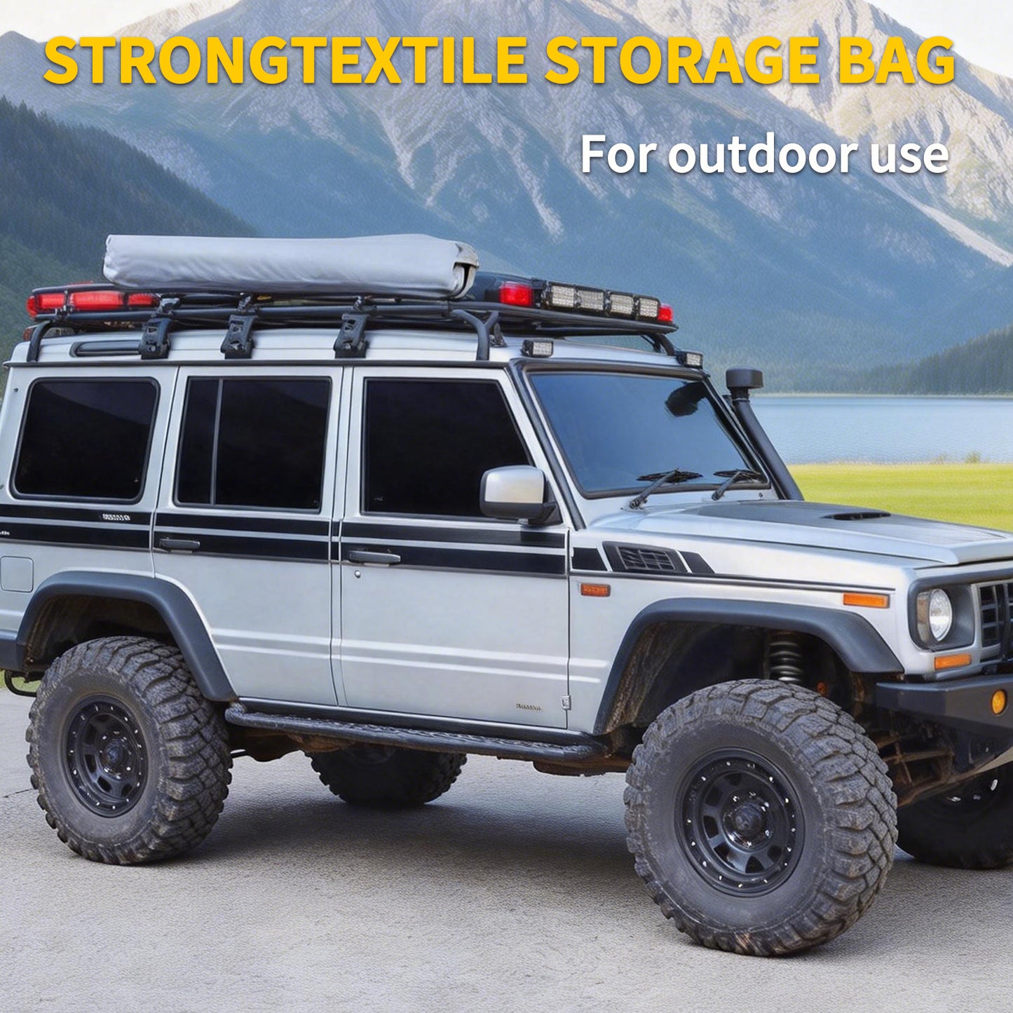 Vehicle Side Shower Tent for SUV & RV – Portable Privacy Bathroom for Camping & Road Trips
